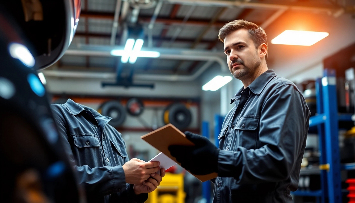 Inspecting vehicle coverage options under extended warranty after factory warranty expires in a garage.