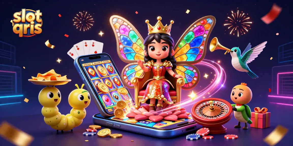 Experience the engaging slot qris game with vibrant visuals and dynamic elements in this 3D rendering.