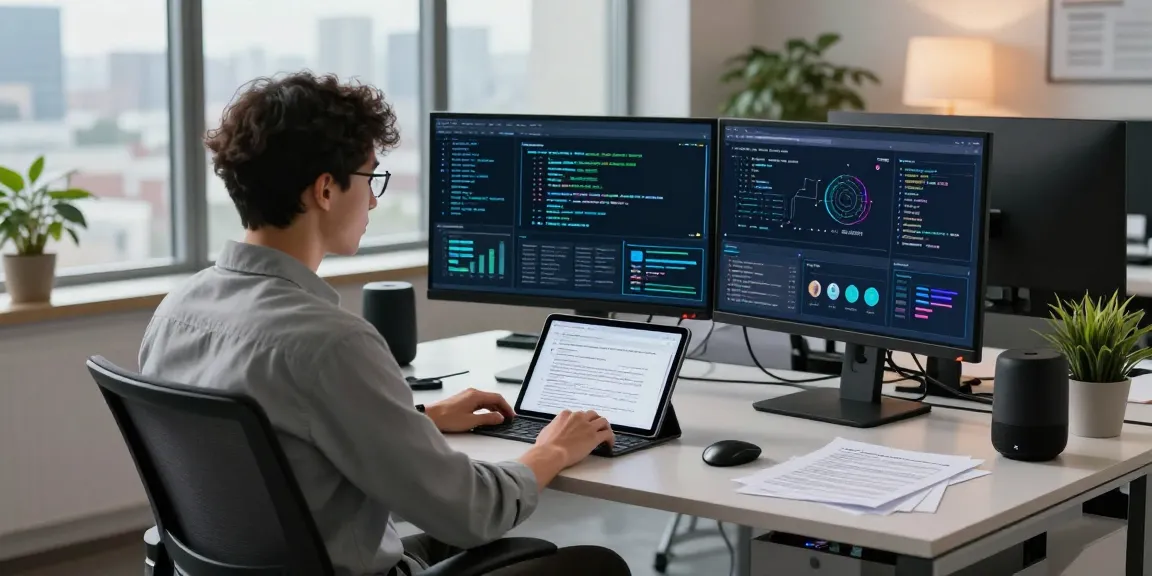 Detect fake PDF documents with advanced AI technology in a modern workspace.