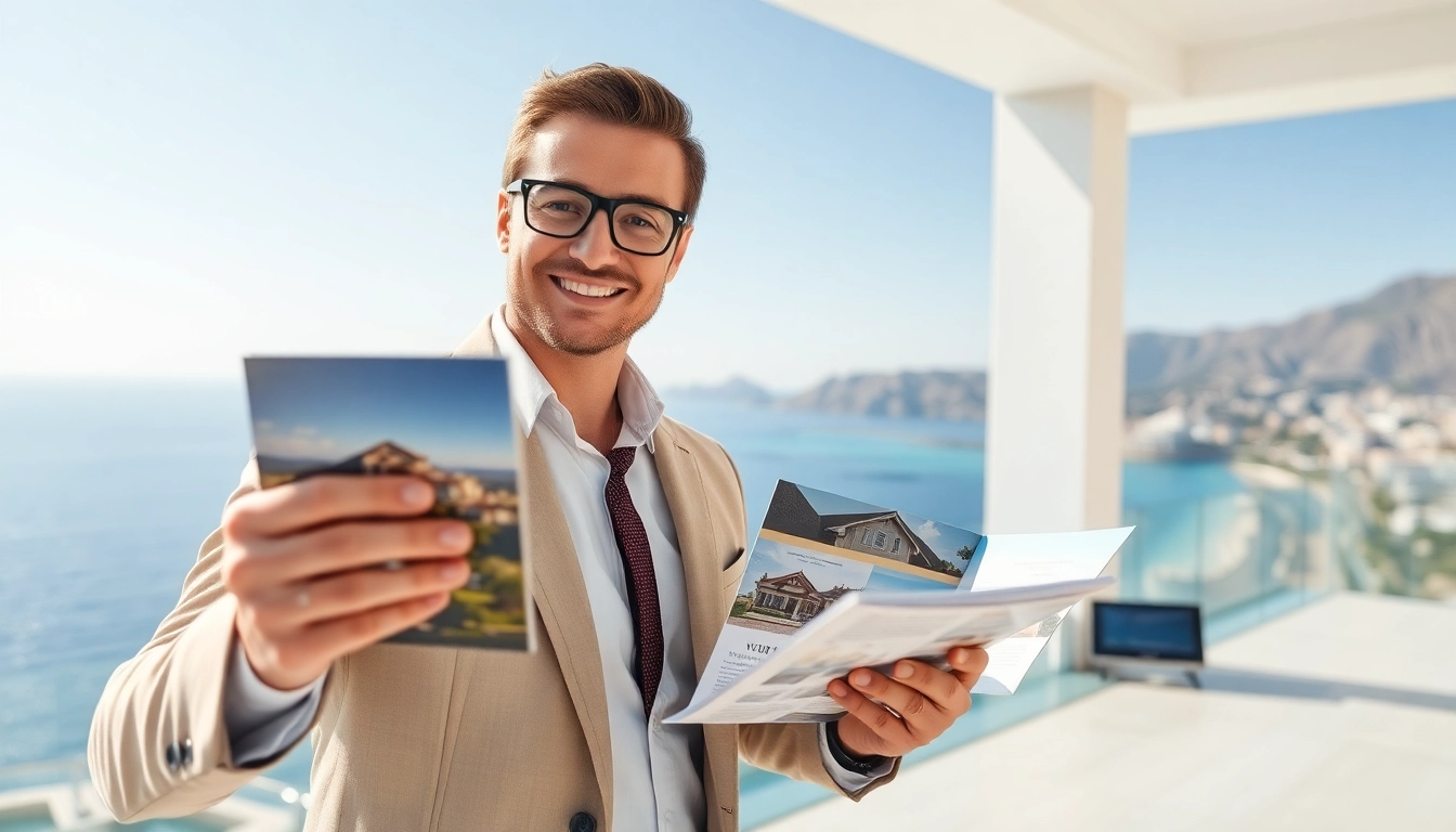 Showcasing luxurious real estate Alanya properties with a Mediterranean backdrop.