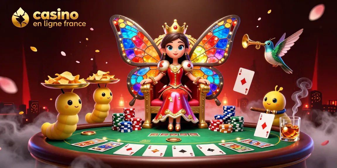Jouez à casino en ligne France avec des personnages de casino colorés et ambiance dynamique.