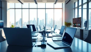 Showcase of a modern workspace with technology tools emphasizing the significance of Technology.