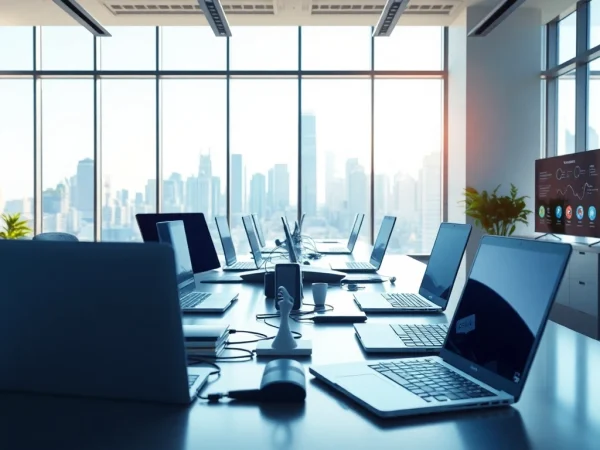 Showcase of a modern workspace with technology tools emphasizing the significance of Technology.