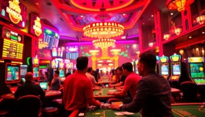 Menampilkan Toto Macau dalam suasana permainan yang meriah dan menarik perhatian pemain.