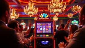 Mainkan luxury777 slot dengan desain mewah dan suasana kasino yang meriah.