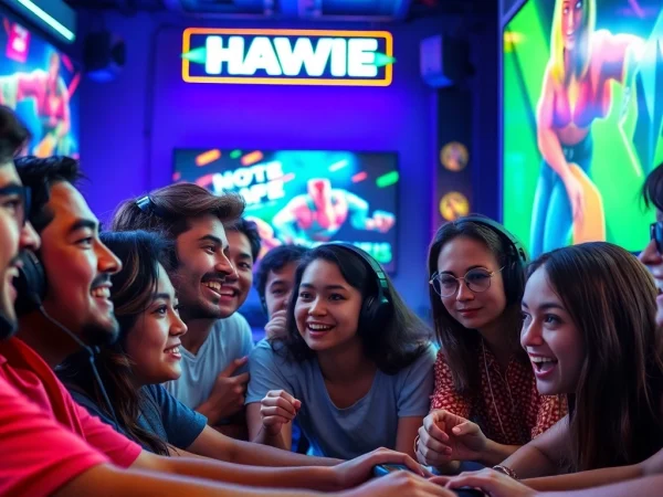 Mainkan hakim4d alternatif game dengan antusias dalam suasana gamer yang meriah.