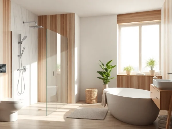 Stilvolle sonni sanitär Produkte in einem eleganten Badezimmer mit modernem Design.