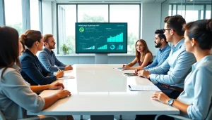 Collaborative business team discussing the integration of whatsapp business api for enhanced customer messaging.