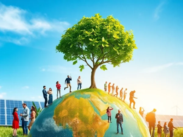 Showcase community engagement in sustainability at https://www.unsustainablemagazine.com featuring diverse individuals taking eco-friendly actions.