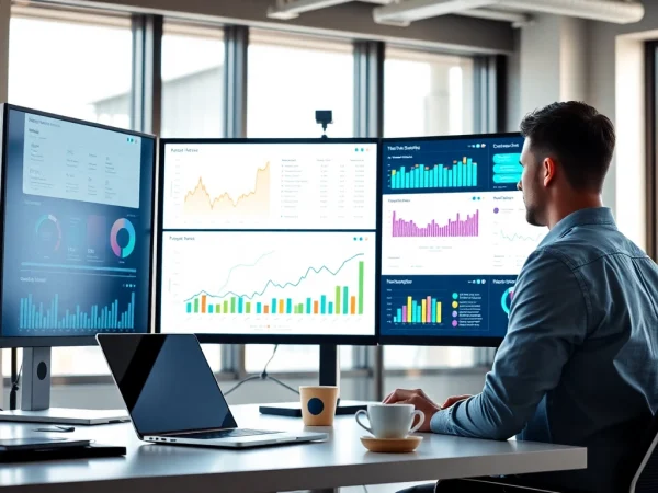 Increase your knowledge on TikTok SMM panel with expert analysis in a modern office.