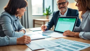 카드 현금화에 대한 상담하는 전문가의 사무실 장면입니다.