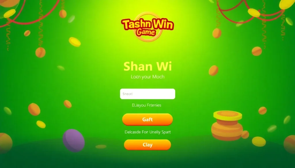 Tashan win login interface showcasing smooth gameplay and user-friendly navigation.