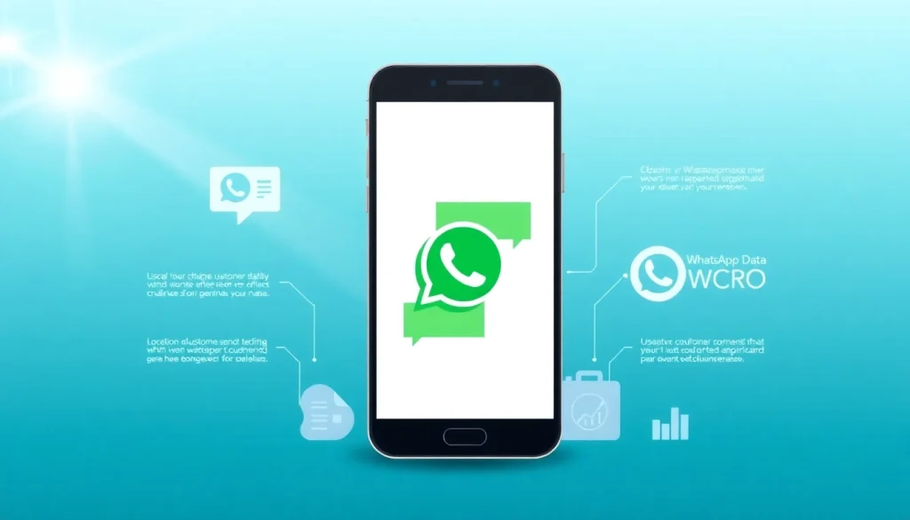 Understand What is a CRM for WhatsApp with a professional infographic depicting its functionality.