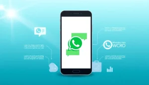 Understand What is a CRM for WhatsApp with a professional infographic depicting its functionality.