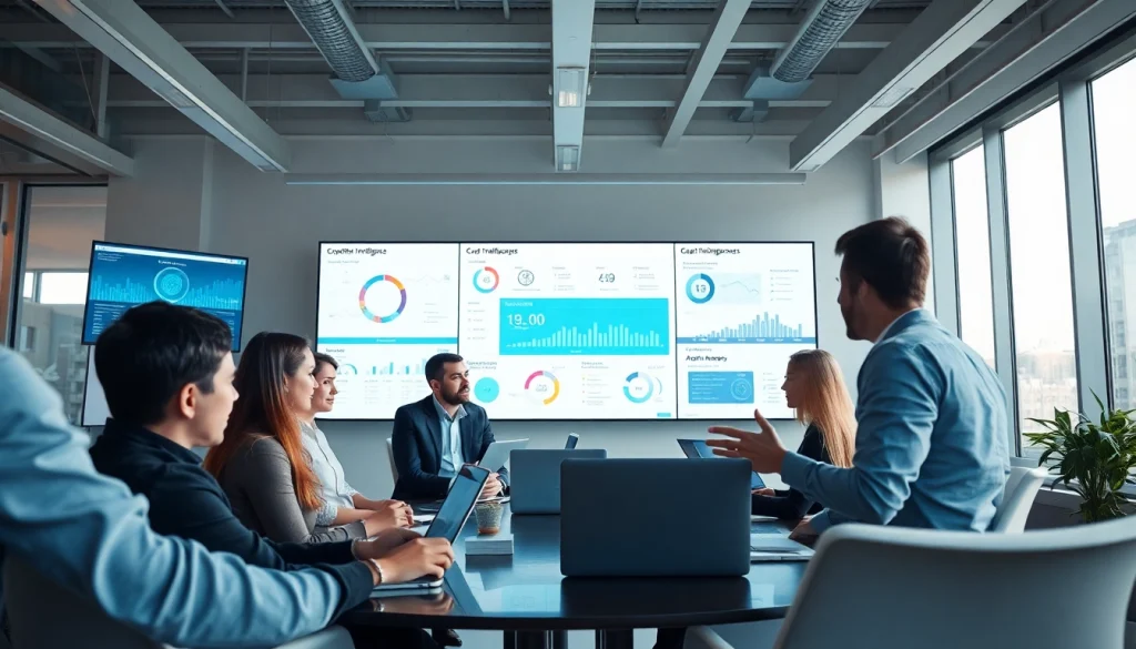 Utilize competitive intelligence insights in a collaborative office environment.