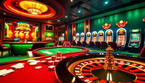 Engage with f8bet's luxury casino atmosphere featuring a live dealer table and vibrant gaming visuals.