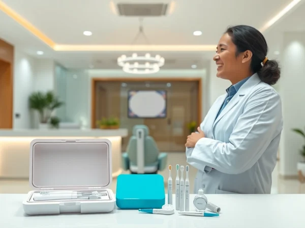 Best teeth whitening clinic in Kuala Lumpur with a friendly dentist and modern dental tools in a bright, welcoming environment.