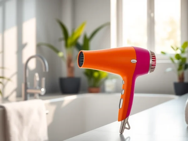 Showcasing the Laifen SE Lite hair dryer highlighting its lightweight design and modern features.