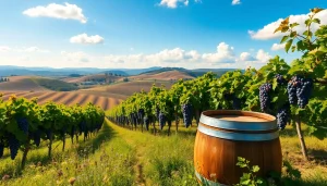 Delightful vineyards in Clarksburg highlighted with ripe grapes, inviting wine enthusiasts.