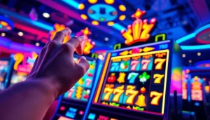 Experience the excitement of winmy slot with a vibrant slot machine and casino atmosphere.