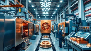 Copper plating Malaysia showcased in a modern diecasting facility with advanced machinery and skilled workforce.