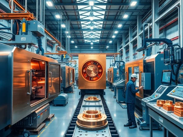Copper plating Malaysia showcased in a modern diecasting facility with advanced machinery and skilled workforce.