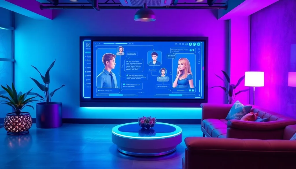 Engaging AI chatbot interface for intimate conversations about sex ai in a modern digital workspace.