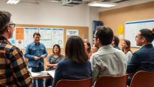 Engaged participants learning about OSHA training carolinas in a professional setting.