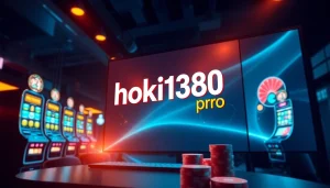 Experience the thrill of online gaming with hoki138 pro's innovative platform featuring vibrant slots and casino graphics.