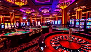 Experience thrilling gaming action at W88 with vibrant casino tables and live dealers.