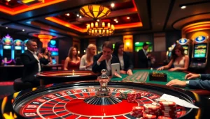 Trải nghiệm sự hứng khởi của trò chơi Bet VIP với các yếu tố casino sống động và người chơi cuốn hút.