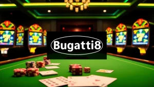 Experience thrilling gameplay at Bugatti8, where exquisite casino tables and vibrant slot machines await.
