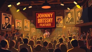 Celebrate at johnnycashbirthday.com with lively scenes from a Johnny Cash birthday bash featuring music and vintage decor.