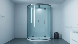 Erleben Sie die sonni Duschkabine 80x80 in einem eleganten Badezimmer.