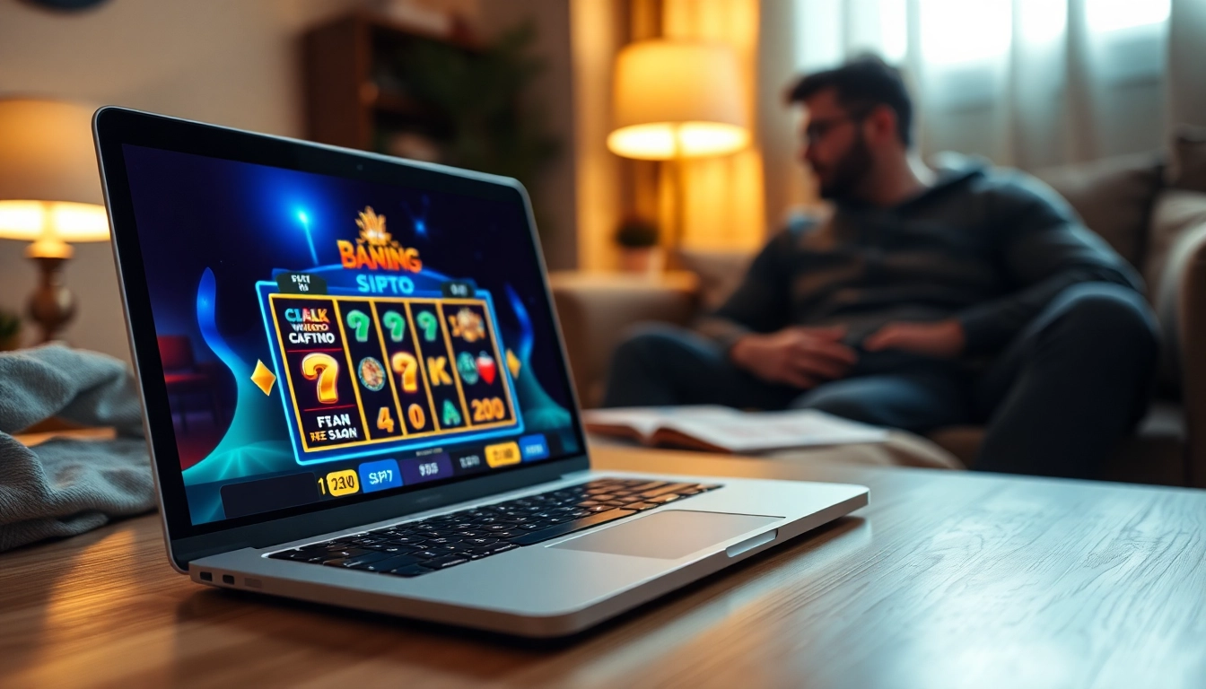 Menjalankan slot depo 1k pada komputer pribadi dengan suasana nyaman dan cahayanya hangat.