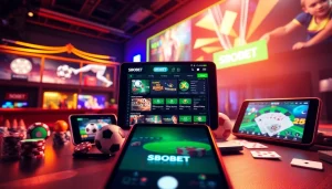 Engaging SBOBET.dance online betting platform showcasing vibrant sports and casino games.