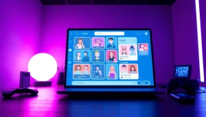 Experience the features of the best nsfw ai chatbots through an interactive digital interface showcasing customizable avatars.