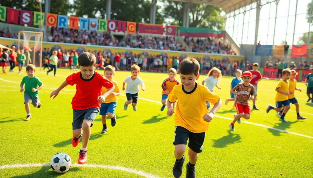 Boys enjoying activities at Multi Sports Camps for Boys featuring soccer, basketball, and teamwork.