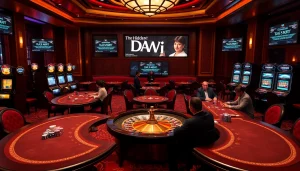 Players engaging in high-stakes poker at a lavish casino inspired by hidden wiki links.