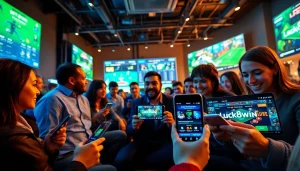 Exciting online betting atmosphere showcasing luck8win.live with diverse players enjoying gaming.