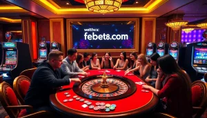 Experience the excitement of gambling at https://febet8.com with vibrant casino visuals.
