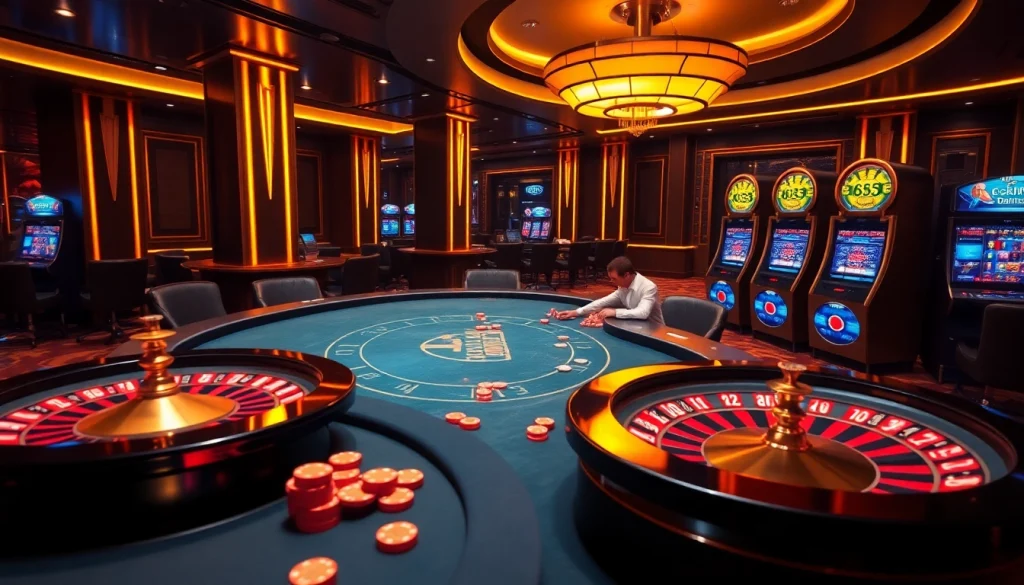 Gamble with excitement at mb66.nyc, showcasing luxurious casino visuals and vibrant gameplay.