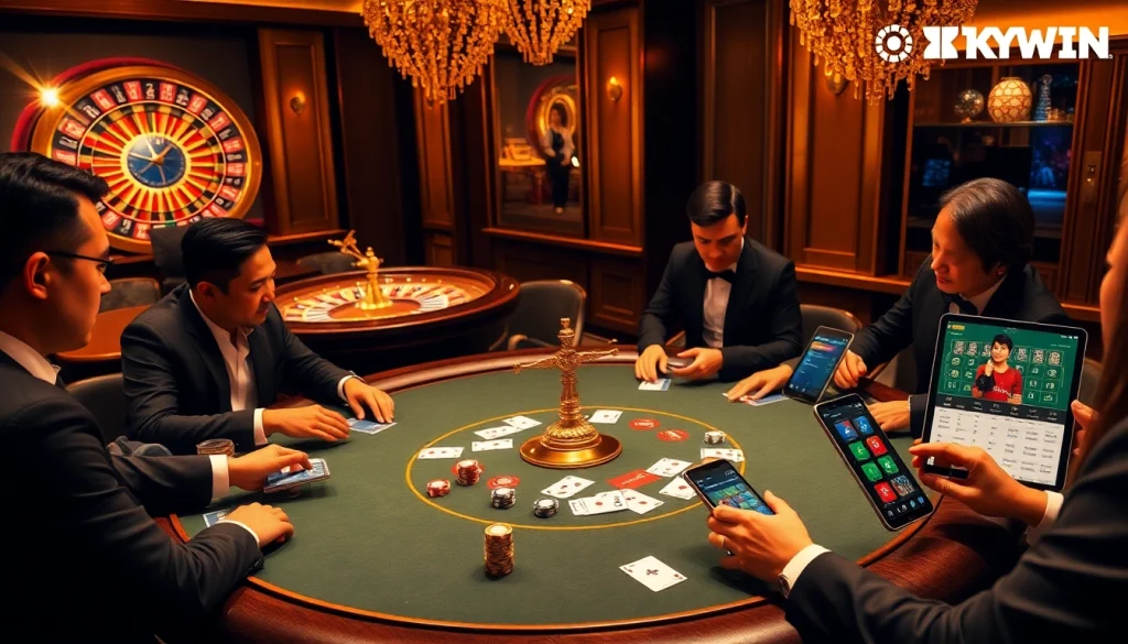 Experience the excitement at Trang Chủ OKWIN with engaging casino gameplay and beautiful poker tables.