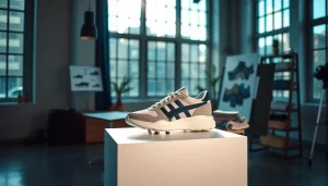 레플리카 사이트에서 보여주는 스타일리시한 신발 디스플레이