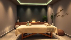 차분한 분위기와 장식으로 포항스웨디시 마사지 위한 휴식 공간