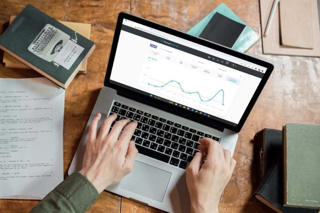 person-viewing-ThriveCart-on-a-laptop