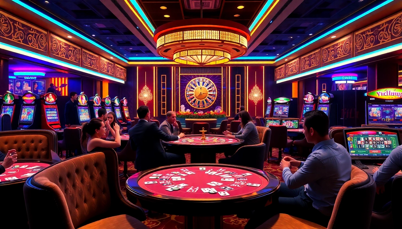 Experience the excitement of a demo slot pragmatic in a luxurious casino setting.