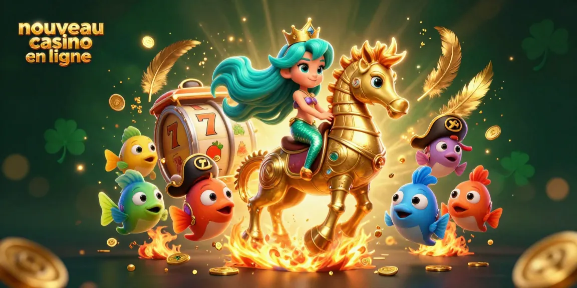 Jouez à des jeux exaltants dans un nouveau casino en ligne avec une princesse sirène, des créatures colorées et des machines à sous