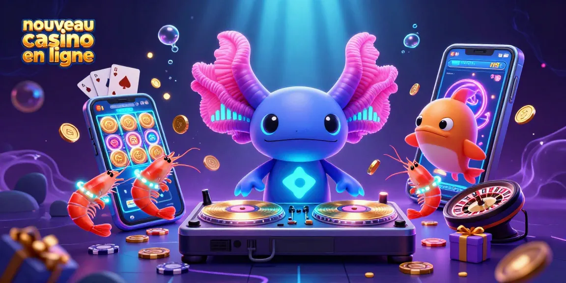 Jouez au nouveau casino en ligne avec des personnages dynamiques et des éléments de jeu colorés.