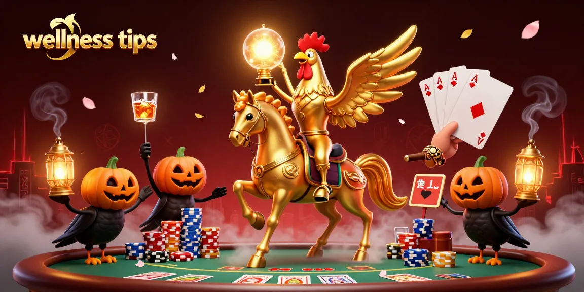 Experience exciting wellness tips for gamblers with this magical casino scene